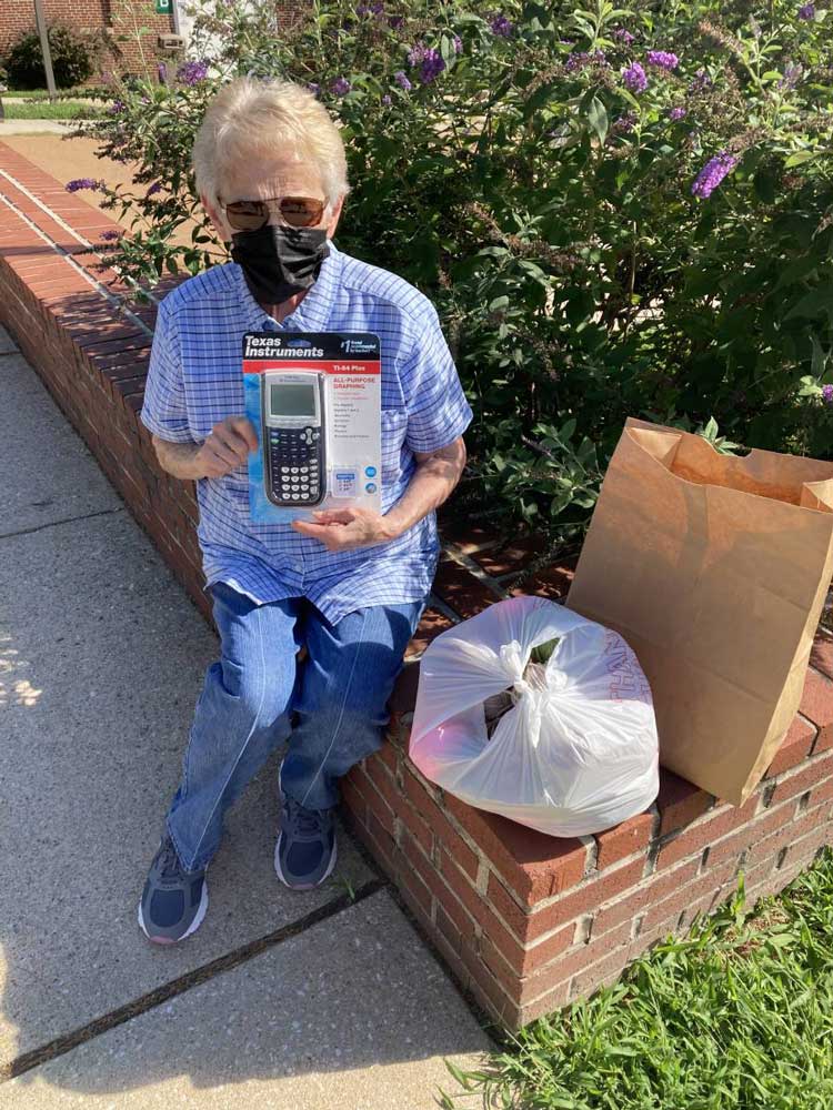 Carole from Westside Church of Christ with a Donation IMG 0276